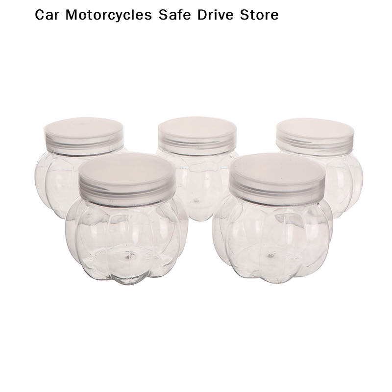 Candle Making Jars With Lids - 5Pcs 150ml Pumpkin Jar Transparent Plastic