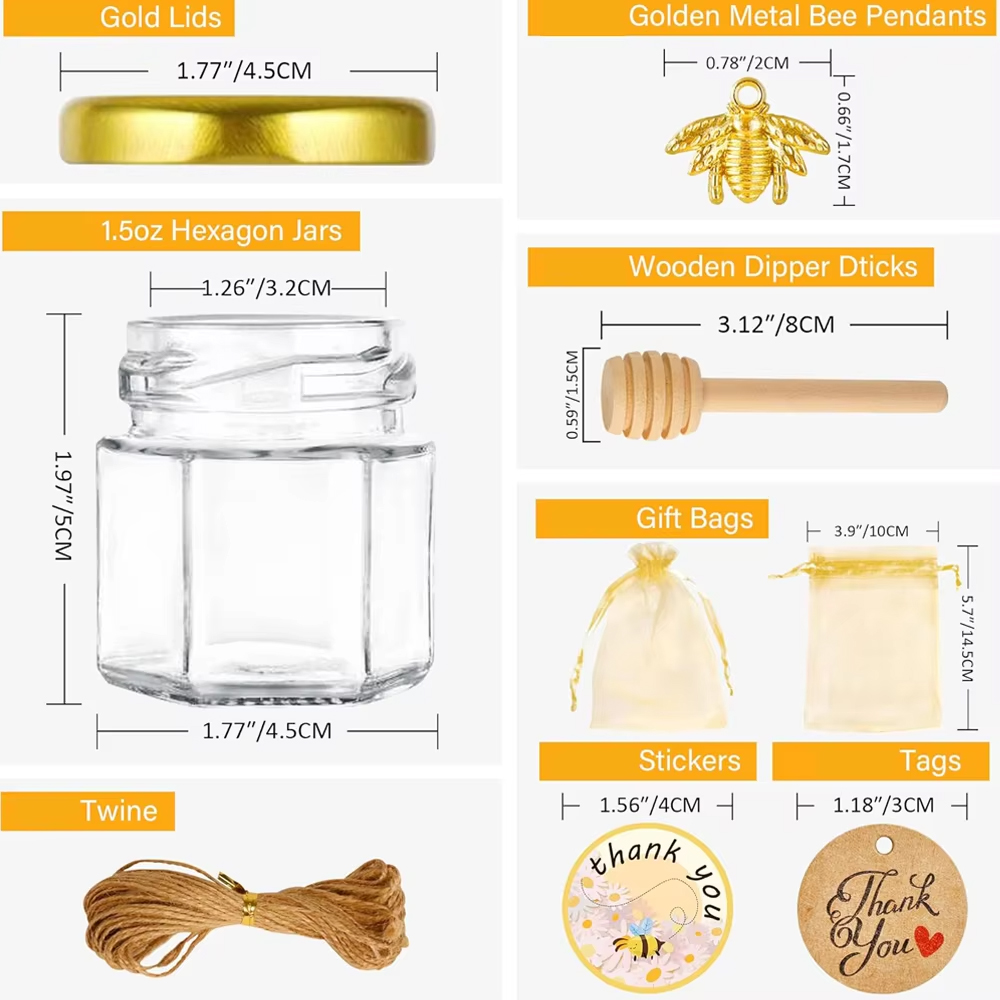 Small Honey Jar, Mini Honey Ja - Candle Making Jars With Lids review and price