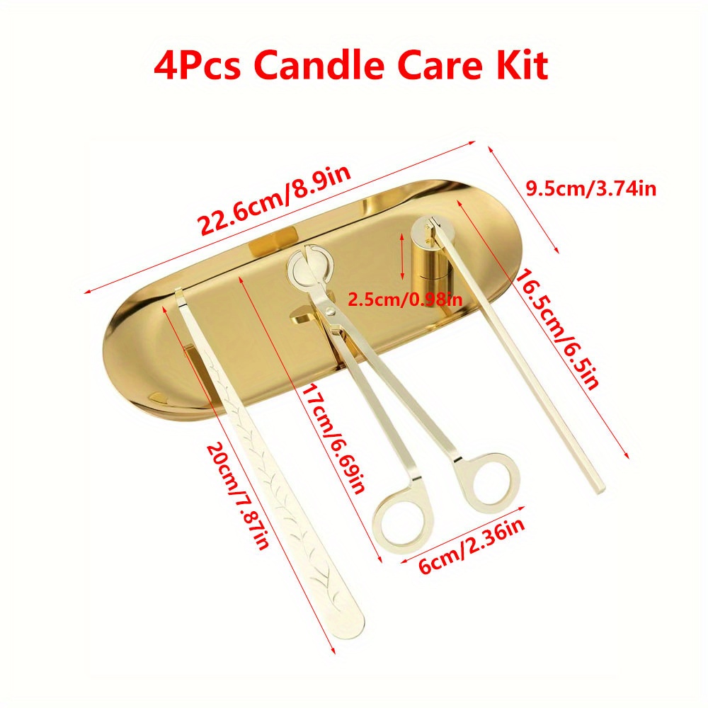 4pcs/set Luxury Candle Care Ki - Candle Making Tutorial review and price